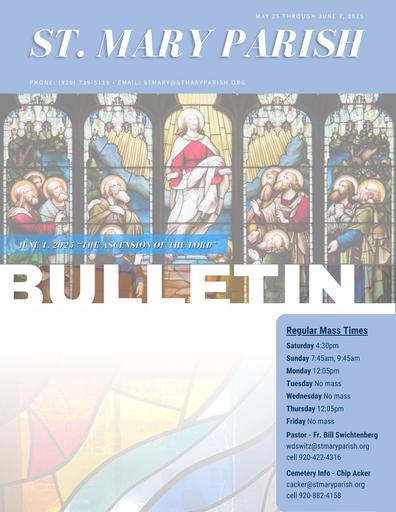 May 25   June 7 bulletin