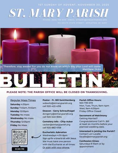 Nov 30 - Dec 6 Bulletin
