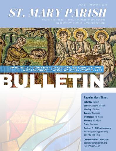 July 20 - Aug 3 Bulletin