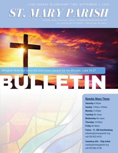 September 7-13 bulletin