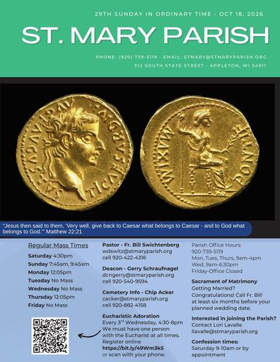 2026 Oct 18  - Oct 24 Bulletin
